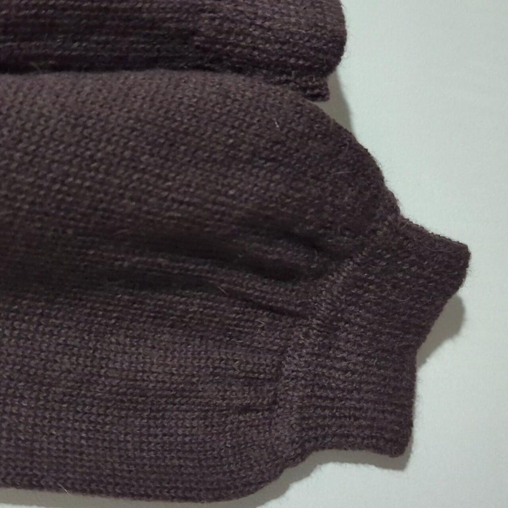 Nation LTD Baby Alpaca Wool Maroon Sweater Sz S $20 - Picture 3 of 11